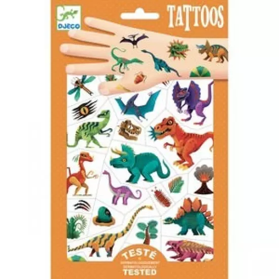 Tatuaje metalice Djeco Dinozauri Tatuaje metalice Djeco Dinozauri