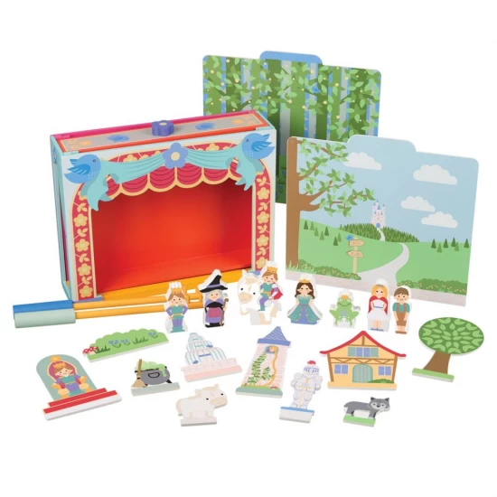 Teatru de masa din lemn Orange Tree Toys Teatru de masa din lemn Orange Tree Toys