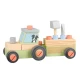 Tractor din lemn cu remorca de asamblat Orange Tree Toys Tractor din lemn cu remorca de asamblat Orange Tree Toys