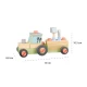 Tractor din lemn cu remorca de asamblat Orange Tree Toys Tractor din lemn cu remorca de asamblat Orange Tree Toys