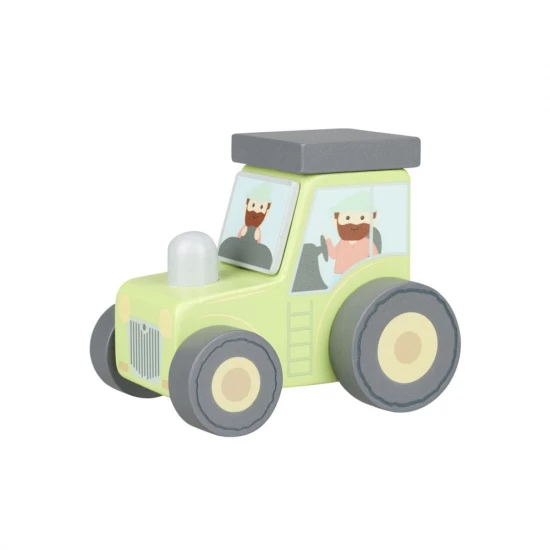 Tractor din lemn verde Orange Tree Toys Tractor din lemn verde Orange Tree Toys