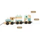 Trenulet cu cuburi din lemn 18 piese UMU Toys Trenulet cu cuburi din lemn 18 piese UMU Toys