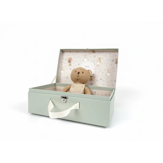 Jucarie plus din bumbac organic Ursuletul Marcel in cutie cadou Egmont Toys