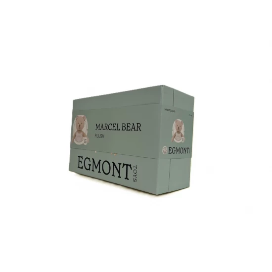 Jucarie plus din bumbac organic Ursuletul Marcel in cutie cadou Egmont Toys