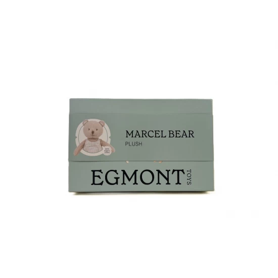 Jucarie plus din bumbac organic Ursuletul Marcel in cutie cadou Egmont Toys
