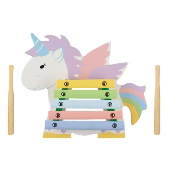 Xilofon din lemn unicorn Orange Tree Toys Xilofon din lemn unicorn Orange Tree Toys