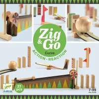 Set de constructie cu 27 piese Zig and Go Djeco - Bila cea mai mare
