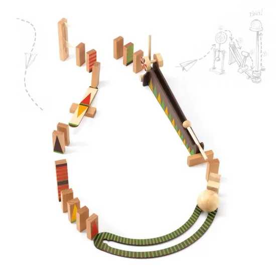 Set de constructie cu 27 piese Zig and Go Djeco - Bila cea mai mare Set de constructie cu 27 piese Zig and Go Djeco - Bila cea mai mare