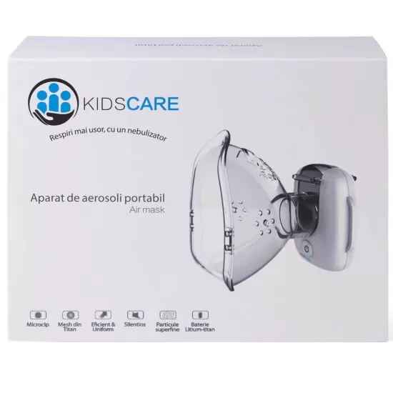 Aparat de aerosoli portabil si silentios KidsCare Air Mask Aparat de aerosoli portabil si silentios KidsCare Air Mask