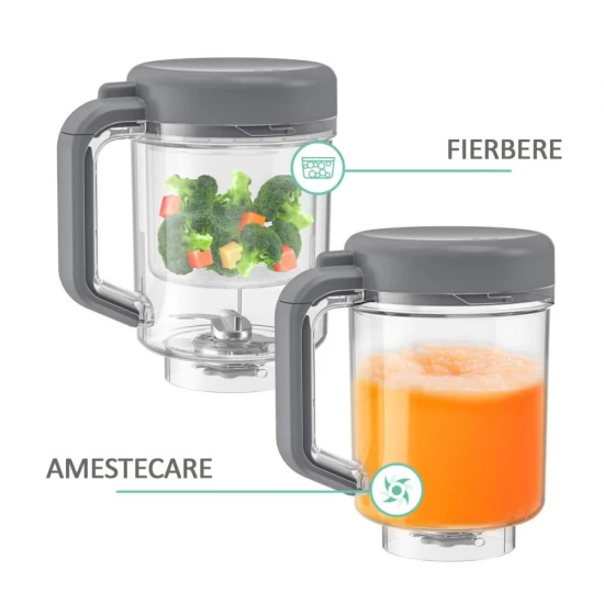 Aparat de gatit cu aburi si functie de blender 2 in 1 Mamimo