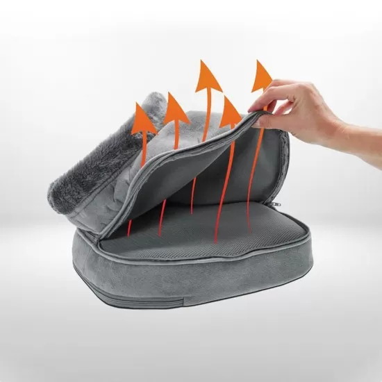 Aparat de masaj 2 in 1 Shiatsu Comfort si incalzire Lanaform