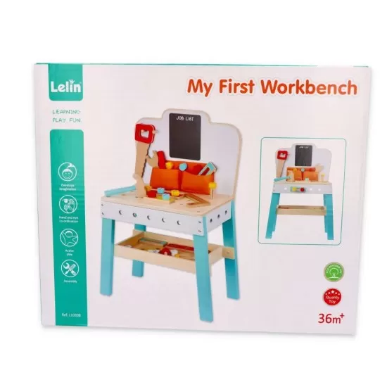 Banc de lucru din lemn pentru copii Lelin L10308 Banc de lucru din lemn pentru copii Lelin L10308