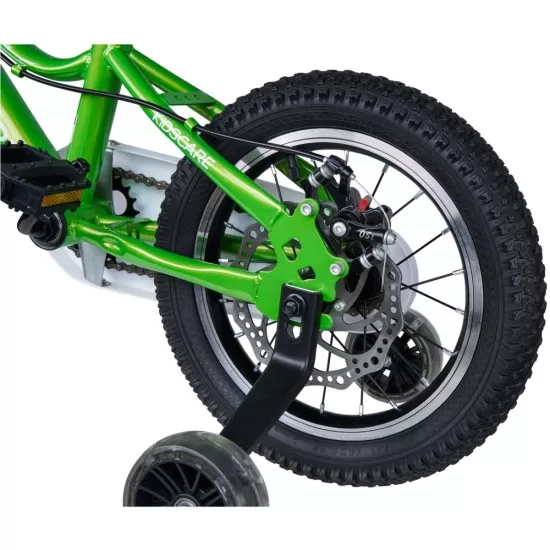 Bicicleta pentru copii 2-4 ani HappyCycles KidsCare, roti 12 inch, cu roti ajutatoare si frane pe disc, verde Bicicleta pentru copii 2-4 ani HappyCycles KidsCare, roti 12 inch, cu roti ajutatoare si frane pe disc, verde