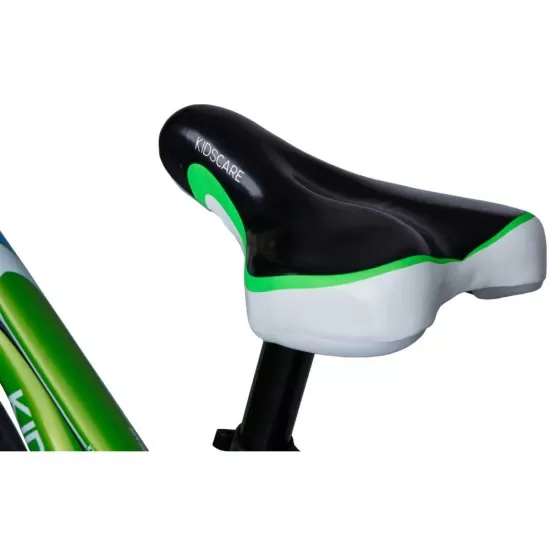 Bicicleta pentru copii 2-4 ani HappyCycles KidsCare, roti 12 inch, cu roti ajutatoare si frane pe disc, verde Bicicleta pentru copii 2-4 ani HappyCycles KidsCare, roti 12 inch, cu roti ajutatoare si frane pe disc, verde