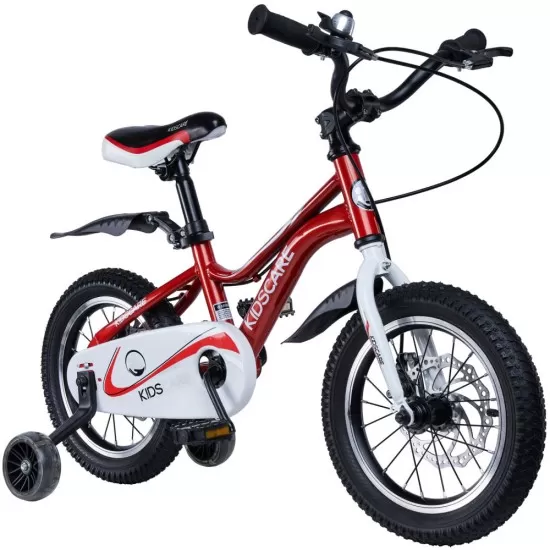 Bicicleta pentru copii 2-4 ani HappyCycles KidsCare, roti 12 inch, cu roti ajutatoare si frane pe disc, rosu Bicicleta pentru copii 2-4 ani HappyCycles KidsCare, roti 12 inch, cu roti ajutatoare si frane pe disc, rosu
