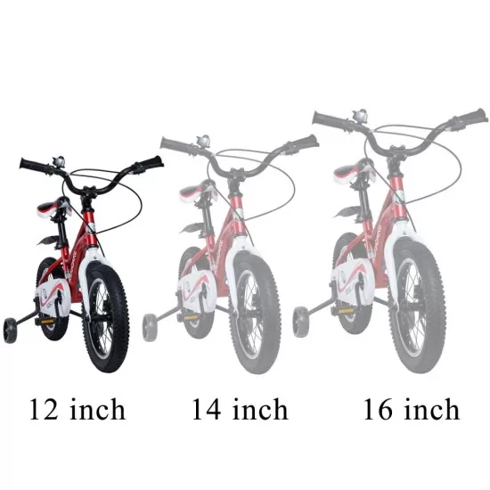 Bicicleta pentru copii 2-4 ani HappyCycles KidsCare, roti 12 inch, cu roti ajutatoare si frane pe disc, rosu Bicicleta pentru copii 2-4 ani HappyCycles KidsCare, roti 12 inch, cu roti ajutatoare si frane pe disc, rosu