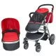 Carucior 2 in 1 Veneto rosu Kidscare Carucior 2 in 1 Veneto rosu Kidscare