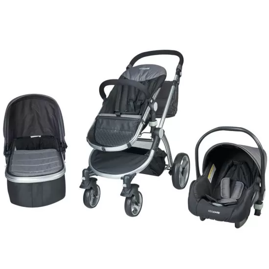 Carucior 3 in 1 Veneto gri Kidscare Carucior 3 in 1 Veneto gri Kidscare