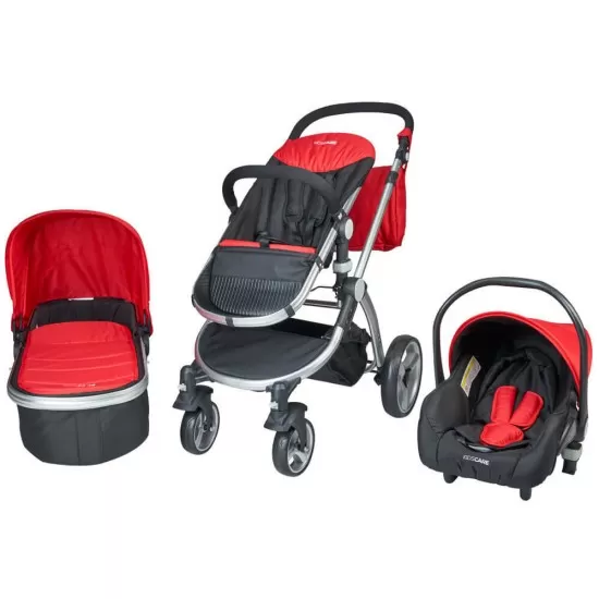 Carucior 3 in 1 Veneto rosu Kidscare Carucior 3 in 1 Veneto rosu Kidscare