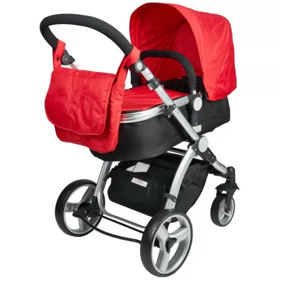 Carucior 3 in 1 Veneto rosu Kidscare Carucior 3 in 1 Veneto rosu Kidscare