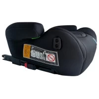 Inaltator auto copii KidsCare FixiGo cu Isofix, 125-150cm, husa lavabila, Negru, omologat R129 i-Size