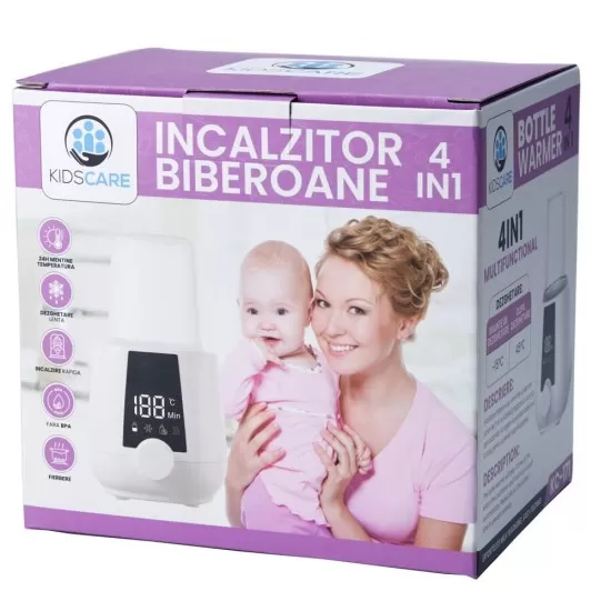 Incalzitor biberoane 4 in 1 Kidscare KC171 cu afisaj digital Incalzitor biberoane 4 in 1 Kidscare KC171 cu afisaj digital