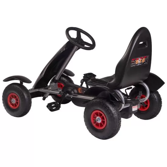 Kart cu pedale F618 Air negru Kidscare Kart cu pedale F618 Air negru Kidscare