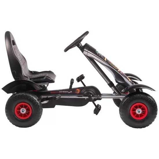 Kart cu pedale F618 Air negru Kidscare Kart cu pedale F618 Air negru Kidscare