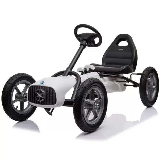Kart cu pedale si roti gonflabile Corssa Alb Kidscare Kart cu pedale si roti gonflabile Corssa Alb Kidscare