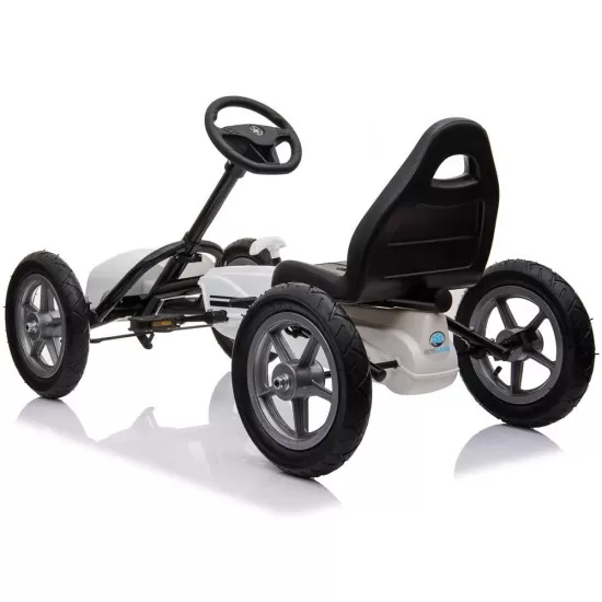 Kart cu pedale si roti gonflabile Corssa Alb Kidscare Kart cu pedale si roti gonflabile Corssa Alb Kidscare