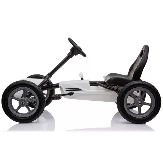 Kart cu pedale si roti gonflabile Corssa Alb Kidscare Kart cu pedale si roti gonflabile Corssa Alb Kidscare