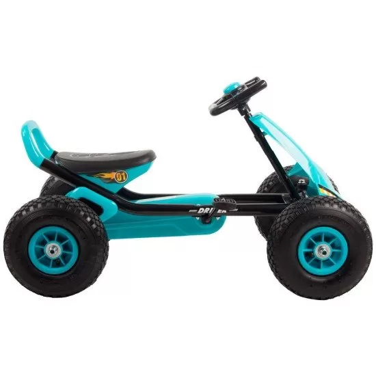 Kart cu pedale si roti gonflabile Driver Kidscare Albastru Kart cu pedale si roti gonflabile Driver Kidscare Albastru