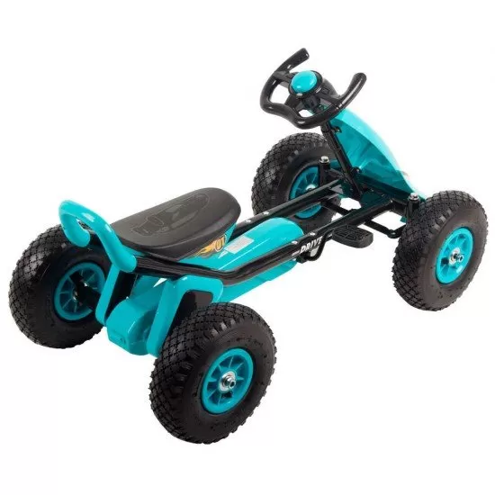 Kart cu pedale si roti gonflabile Driver Kidscare Albastru Kart cu pedale si roti gonflabile Driver Kidscare Albastru