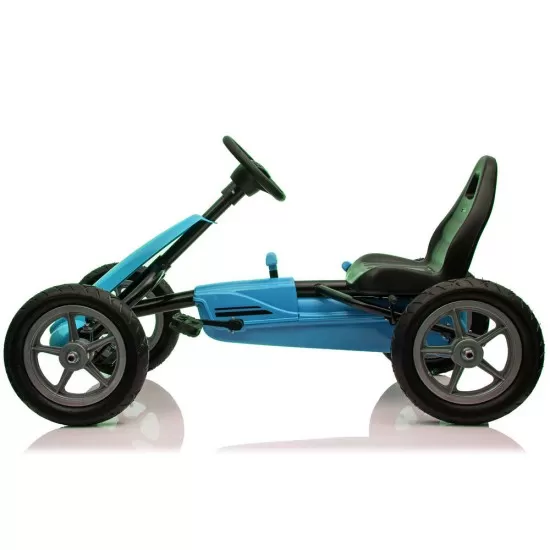 Kart cu pedale si roti gonflabile Karera Albastru Kidscare Kart cu pedale si roti gonflabile Karera Albastru Kidscare