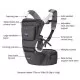 Marsupiu ergonomic pentru bebelusi si copii multiple pozitii Clevamama Gri Marsupiu ergonomic pentru bebelusi si copii multiple pozitii Clevamama Gri
