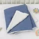 Paturica Lux Sherpa pentru bebelusi 75 x 100 cm blue Clevamama Paturica Lux Sherpa pentru bebelusi 75 x 100 cm blue Clevamama