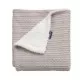 Paturica Lux Sherpa pentru bebelusi 75 x 100 cm grey Clevamama Paturica Lux Sherpa pentru bebelusi 75 x 100 cm grey Clevamama