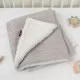 Paturica Lux Sherpa pentru bebelusi 75 x 100 cm grey Clevamama Paturica Lux Sherpa pentru bebelusi 75 x 100 cm grey Clevamama