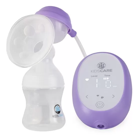 Pompa de san electrica cu acumulator, functie de masaj si 9 niveluri de aspiratie Kidscare Pompa de san electrica cu acumulator, functie de masaj si 9 niveluri de aspiratie Kidscare