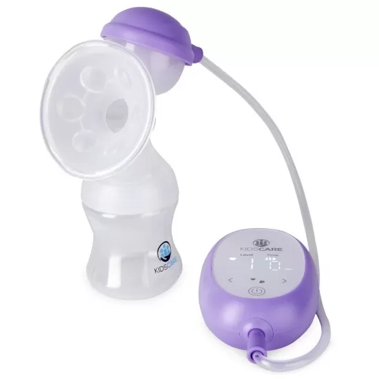 Pompa de san electrica cu acumulator, functie de masaj si 9 niveluri de aspiratie Kidscare Pompa de san electrica cu acumulator, functie de masaj si 9 niveluri de aspiratie Kidscare