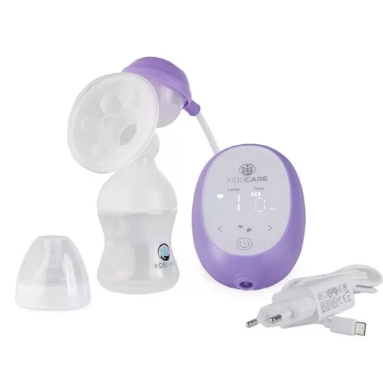 Pompa de san electrica cu acumulator, functie de masaj si 9 niveluri de aspiratie Kidscare Pompa de san electrica cu acumulator, functie de masaj si 9 niveluri de aspiratie Kidscare