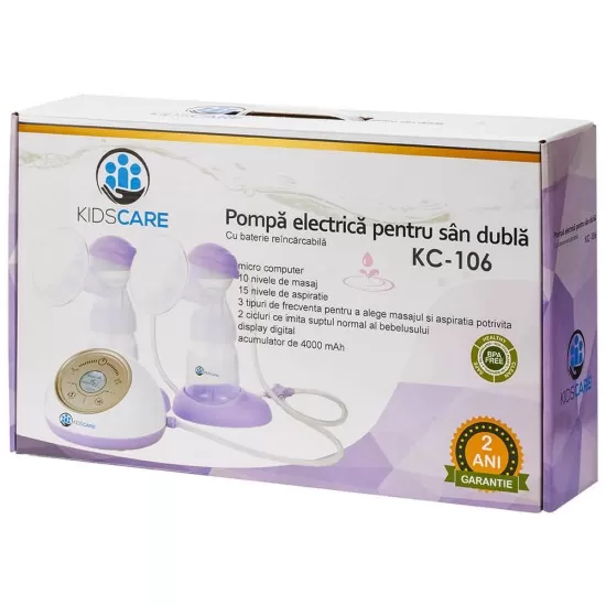 Pompa de san electrica dubla Kidscare KC106 Pompa de san electrica dubla Kidscare KC106