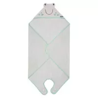 Prosop de baie pentru bebelus si mama Bamboo Frog grey Clevamama