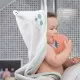 Prosop de baie pentru bebelus si mama Bamboo Frog grey Clevamama