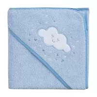 Prosop de baie pentru bebelus si mama blue Clevamama