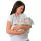 Prosop de baie pentru bebelus si mama grey Clevamama Prosop de baie pentru bebelus si mama grey Clevamama