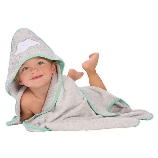 Prosop de baie pentru bebelus si mama grey Clevamama Prosop de baie pentru bebelus si mama grey Clevamama