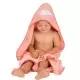 Prosop de baie pentru bebelus si mama roz Clevamama 2922N Prosop de baie pentru bebelus si mama roz Clevamama 2922N