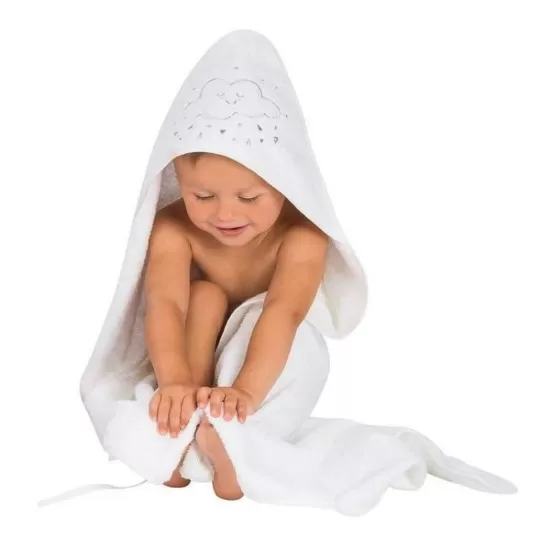 Prosop de baie pentru bebelus si mama white Clevamama Prosop de baie pentru bebelus si mama white Clevamama