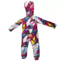 Salopeta impermeabila pentru copii Kidscare, cu protectie la vant si apa cu imprimeu Graffiti - marime 92